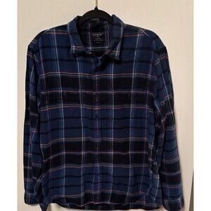 J. Crew Plaid Flannel Shirt  Men’s L Cabincore